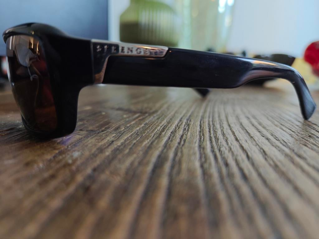 Serengeti heren zonnebril met originele hardcase, Overige merken, Gebruikt, Zonnebril, Zwart