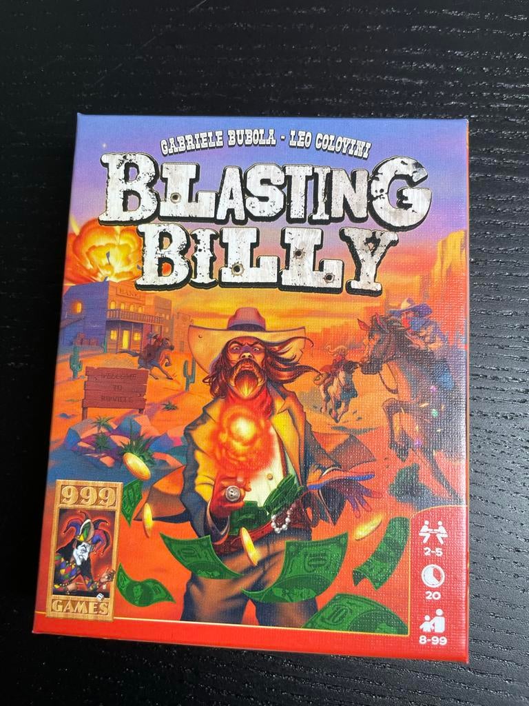Blasting Billy - Wild West Kaartspel van 999 Games, Een of twee spelers, Ophalen, Zo goed als nieuw