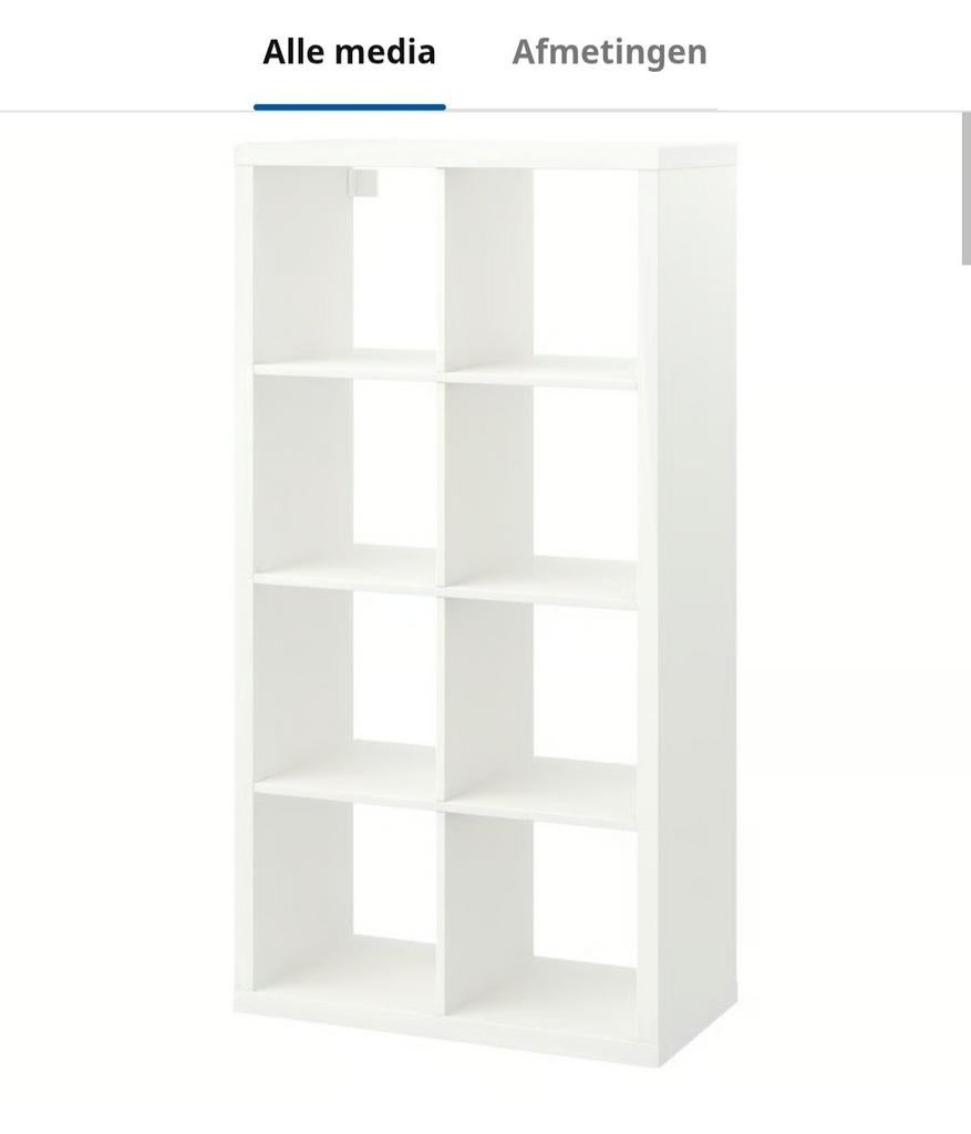 1x IKEA Expedit/Kallax kast wit, Ophalen, Gebruikt, 100 tot 150 cm, 50 tot 100 cm