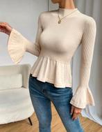 Nieuw Shein Peplum Top Lange Mouw Beige Maat S, Kleding | Dames, Tops, Beige, Nieuw, Ophalen of Verzenden, Lange mouw