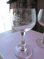 Drie mooie antieke portoglazen - pantographed fries, Verzenden