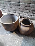 Twee aardewerken potten, Antiek en Kunst, Ophalen