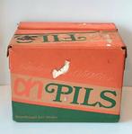 Oude AH Albert Heijn Reclame Bierkrat Kartonnen Pils Krat, Verzamelen, Verzenden, Gebruikt, Verpakking