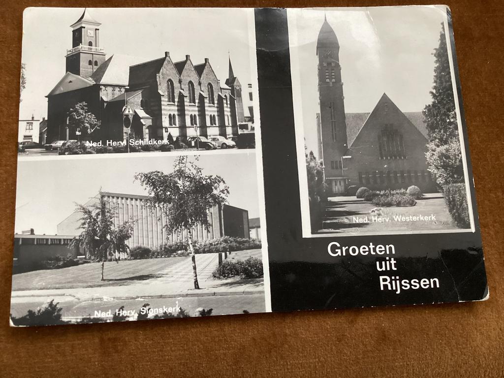 Rijssen.  3 verschillende kerken.uitg.Van der Stouw., Ophalen of Verzenden