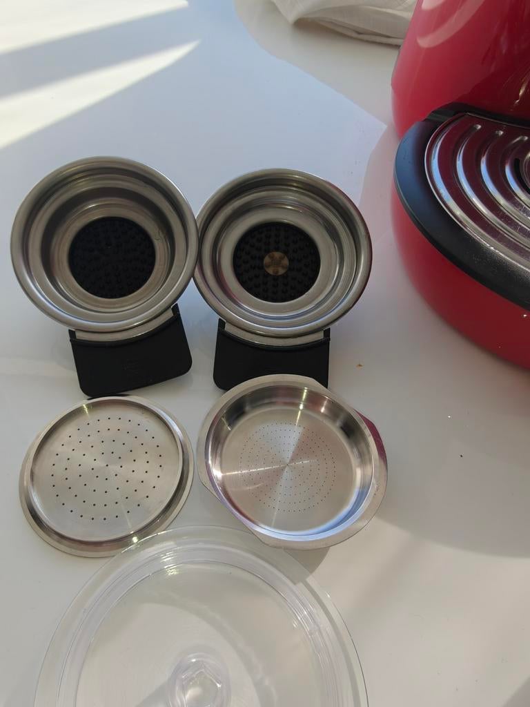 Philips Senseo HD 6553 + Melkopschuimer + Navulbare Pad, Witgoed en Apparatuur, Koffiezetapparaten, Ophalen, Gebruikt, Koffiemachine