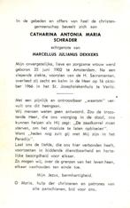 Schrader Catharina Antonia M. Amsterdam 1902-1966 Venlo, Ophalen of Verzenden