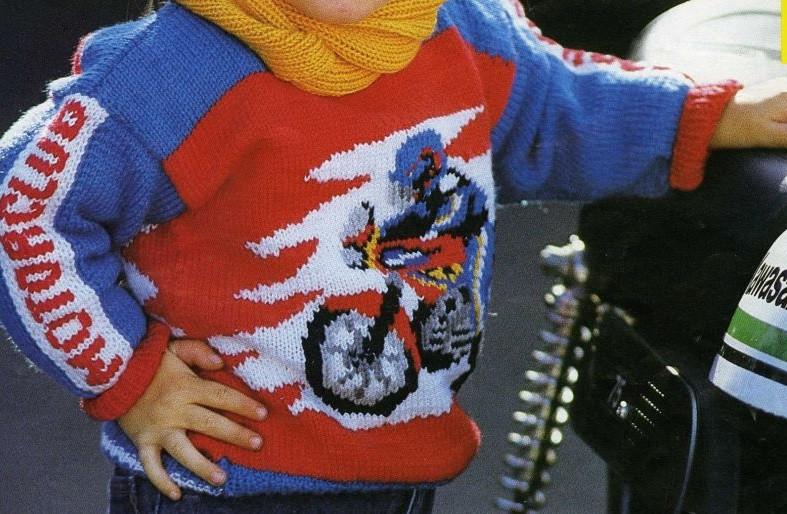 Motorcross trui breipatroon, Ophalen of Verzenden, Zo goed als nieuw, Breien, Patroon of Boek