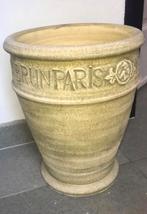 Bloempot geel binnen, Geel, Aardewerk of Porselein, Ophalen of Verzenden, Zo goed als nieuw