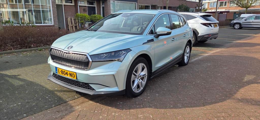 Skoda Enyaq iV80 2021 204pk | Matrix LED | Trekhaak inkl., Auto's, Skoda, Achterwielaandrijving, 495 min, Parkeersensor, Leder en Stof