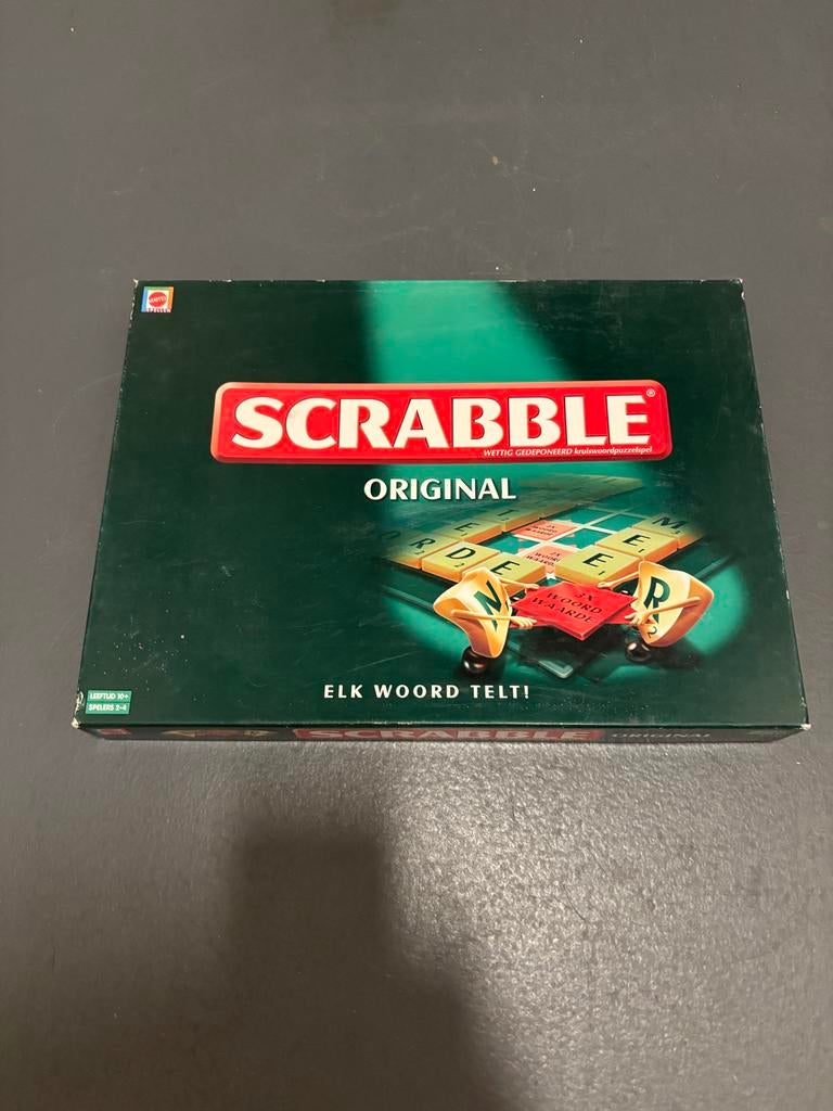 Scrabble Original bordspel, Drie of vier spelers, Ophalen of Verzenden, Gebruikt