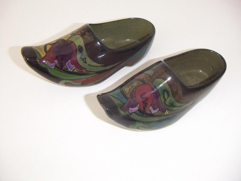Zuid Holland Gouda plateel keramiek klompen jr.ca.1910., Antiek en Kunst, Ophalen of Verzenden