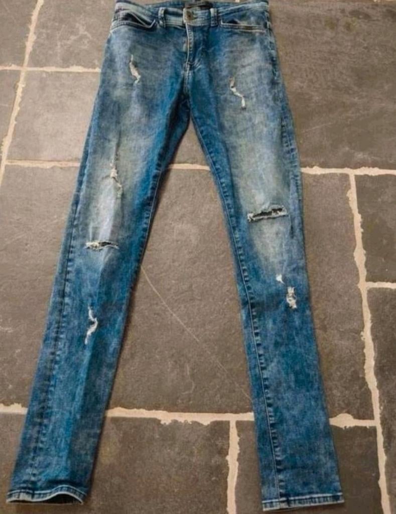 Ashes to Dust, Skinny Fit, blauw, W30 L34 Rob3034, Kleding | Heren, Spijkerbroeken en Jeans, Blauw, Ashes to dust, W32 (confectie 46) of kleiner