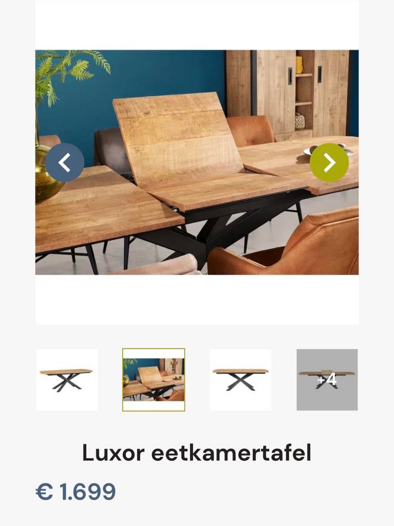 Luxor Uitschuifbare Eettafel – NU DEAL, Huis en Inrichting, Ophalen, 100 tot 150 cm, Overige materialen, 200 cm of meer