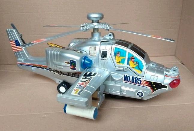 Grote helikopter Apache 885 Xiang Toys jaren '80, Antiek en Kunst, Antiek | Speelgoed, Ophalen of Verzenden