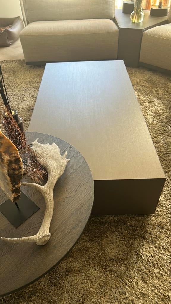 Zwevende Salontafel Decoligno Bronze 70x140 cm Nieuwstaat, Huis en Inrichting, Tafels | Salontafels, Ophalen, Overige materialen