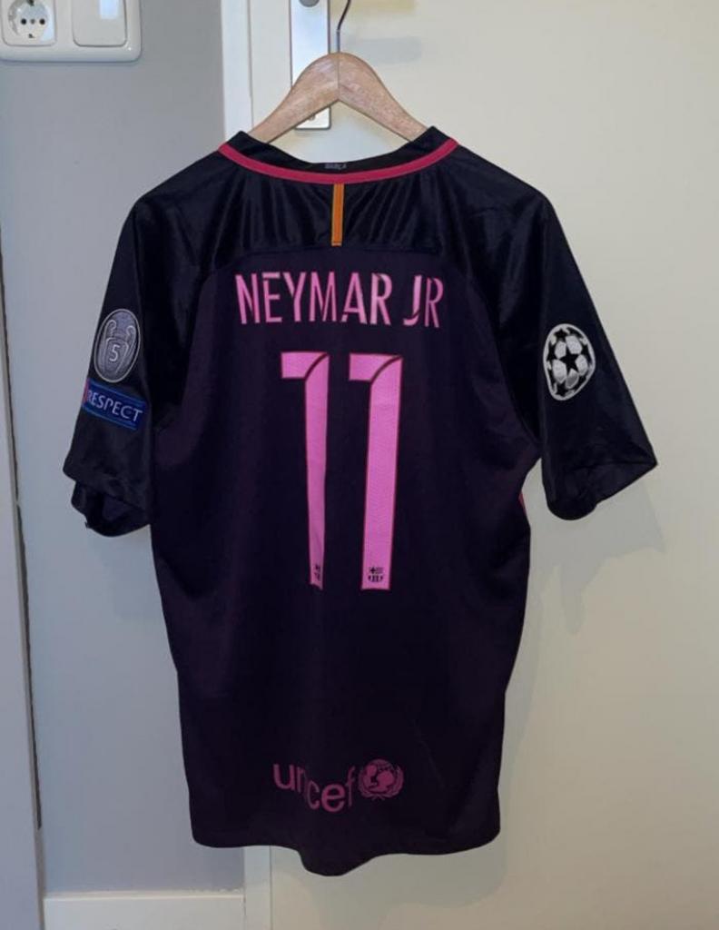 Neymar Jr. Barcelona Thuisshirt - Qatar Airways, Maat L, Ophalen of Verzenden, Zo goed als nieuw, Shirt