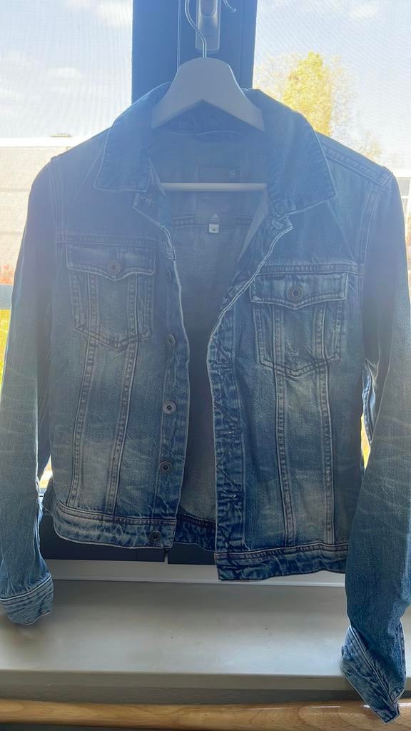 G star spijkerjackje maat M., Kleding | Dames, Ophalen of Verzenden, Zo goed als nieuw, Maat 38/40 (M), Blauw