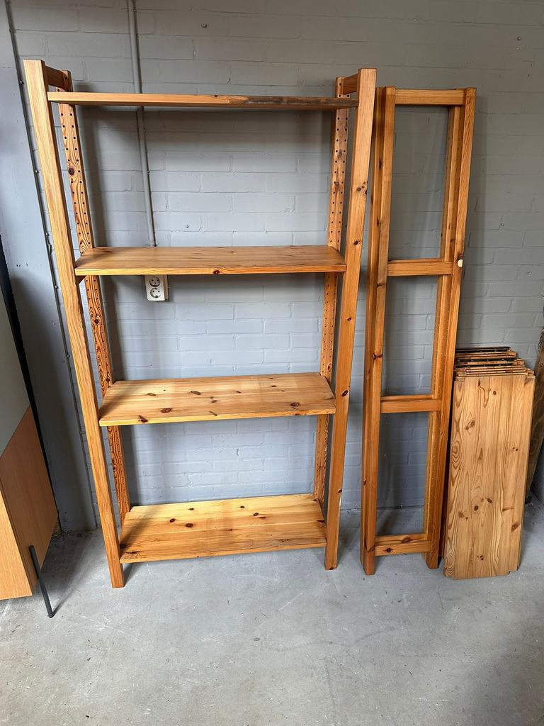 2x houten stelling - 30x90x180H, Huis en Inrichting, 1025xe, Ophalen of Verzenden, Zo goed als nieuw, Re
