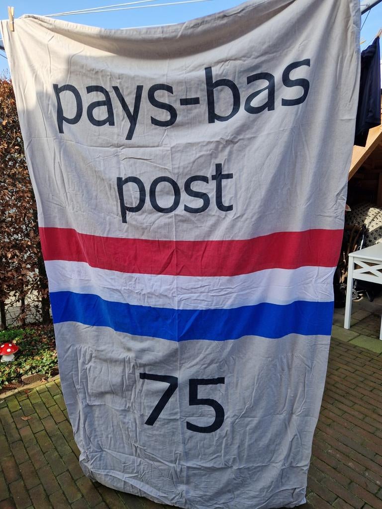 DEKBEDOVERTREK POSTZAK, Huis en Inrichting, Ophalen of Verzenden, Eenpersoons, Dekbedovertrek