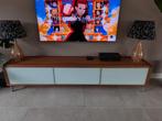 Bert Plantagie TV-meubel notenhout 252cm breed, Gebruikt, Ophalen of Verzenden, 200 cm of meer, Minder dan 100 cm