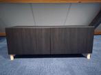 BESTA tv meubel zwart 2 deurs met planken en pootjes (ikea), Ophalen, Zo goed als nieuw, 25 tot 50 cm, Minder dan 100 cm