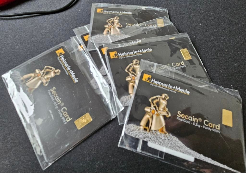 0,5 gram goudbaar, Postzegels en Munten, Edelmetalen en Baren, Verzenden, Goud