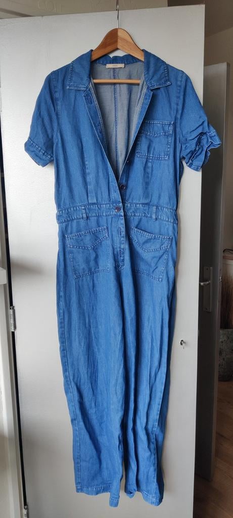 Sessùn denim jumpsuit - Maat M, Kleding | Dames, Jumpsuits, Zo goed als nieuw, Maat 38/40 (M), Blauw, Ophalen of Verzenden
