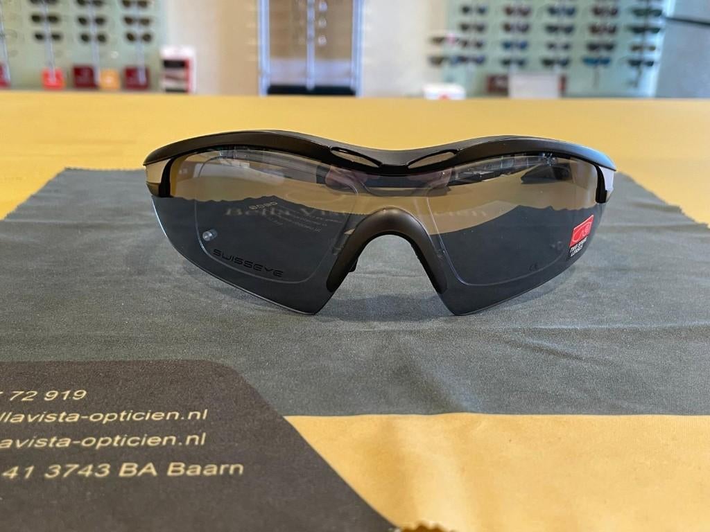Swiss Eye 12465 RX black matt/grey + adapter, Overige merken, Zonnebril, Zwart, Nieuw