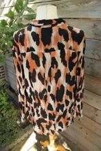 Blouse zwart/ roest/ creme Zizzi mt M (46/48) Vaste prijs, Zizzi, Verzenden, Zwart, Maat 46/48 (XL) of groter