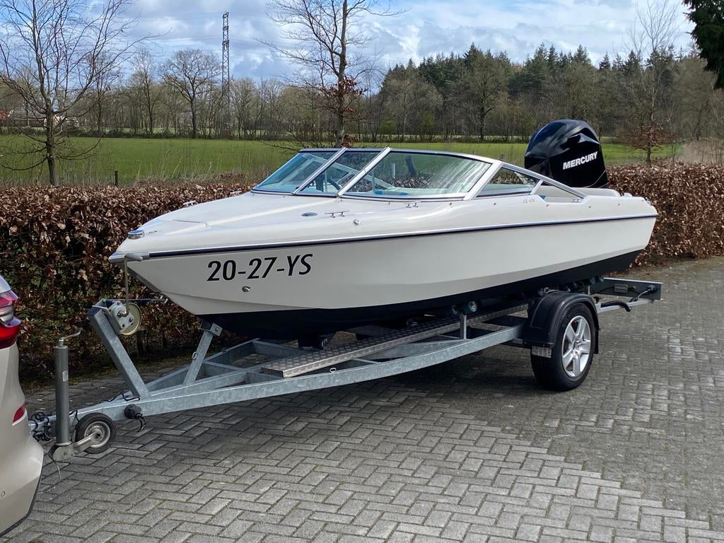 Unieke Astromar Speedboot met 4-Takt 80PK Mercury en Trailer, Ophalen, Zo goed als nieuw, Minder dan 70 pk, 3 tot 6 meter