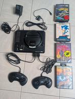 Sega Mega Drive 1 + 4 games en accessoires, Ophalen of Verzenden, Zo goed als nieuw, Met 2 controllers, Mega Drive