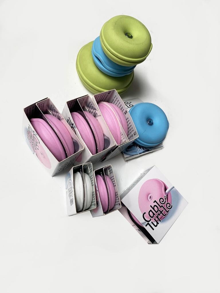 Set van 9 Cable Turtles – Design Snoerwikkels (MoMA ), Ophalen of Verzenden, Nieuw, Minder dan 2 meter, Overige kabels