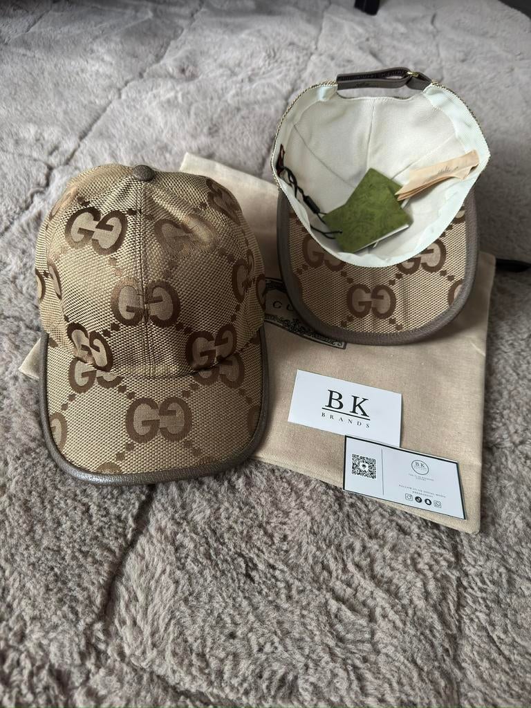 GUCCI Canvas GG model pet bruin, Kleding | Heren, Ophalen of Verzenden, Zo goed als nieuw