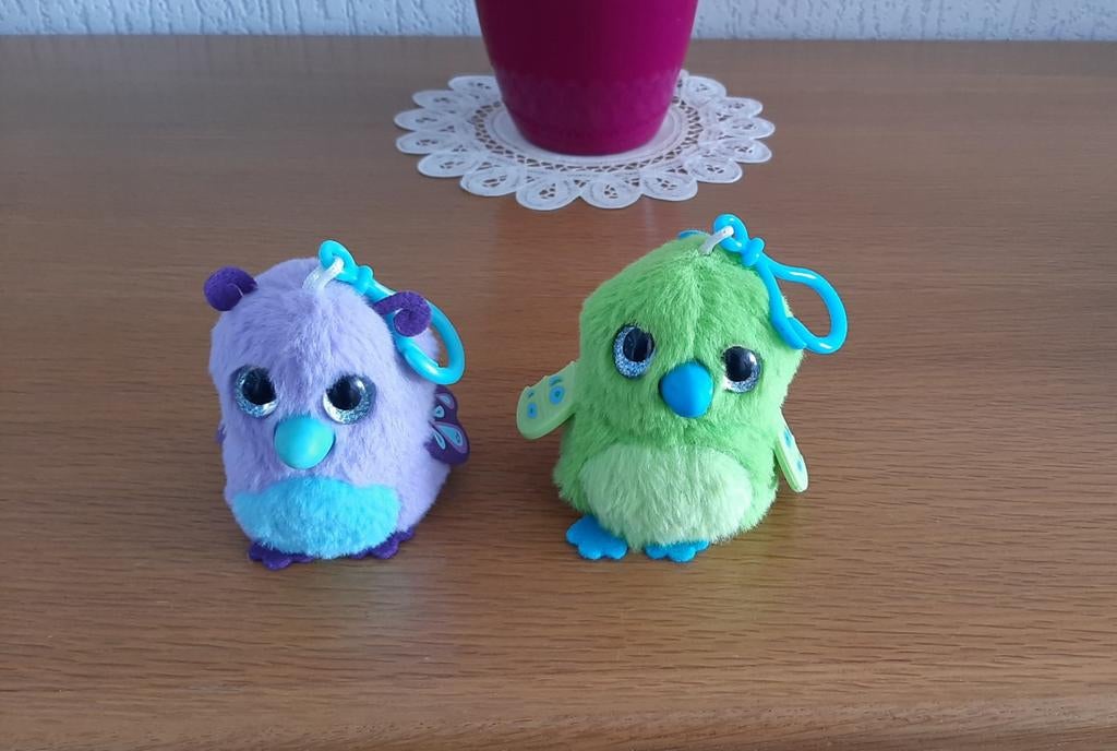 Hatchimals Knuffel Sleutelhanger 2 stuks, Ophalen of Verzenden, Zo goed als nieuw, Overige typen
