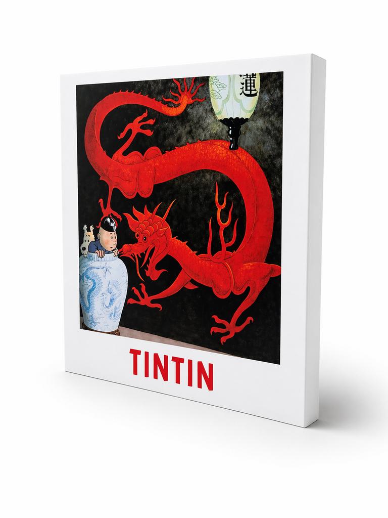 Kuifje lichtbak 30x30 cm in metalen frame, Verzamelen, Ophalen of Verzenden, Kuifje, Nieuw, Gebruiksvoorwerp