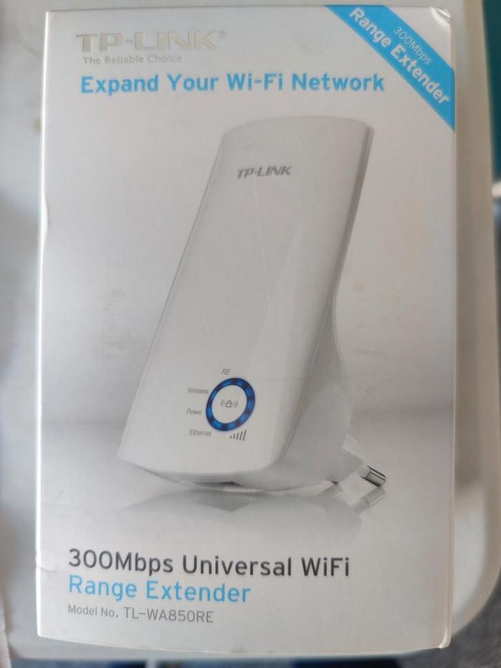 TP-Link TL-WA850RE 300Mbps Universele WiFi Range Extender, Computers en Software, Routers en Modems, Zo goed als nieuw, Router
