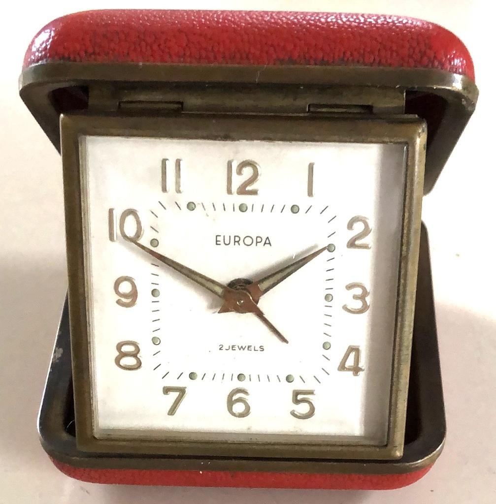 Vintage Europa Reiswekker (2 Jewels), Ophalen of Verzenden