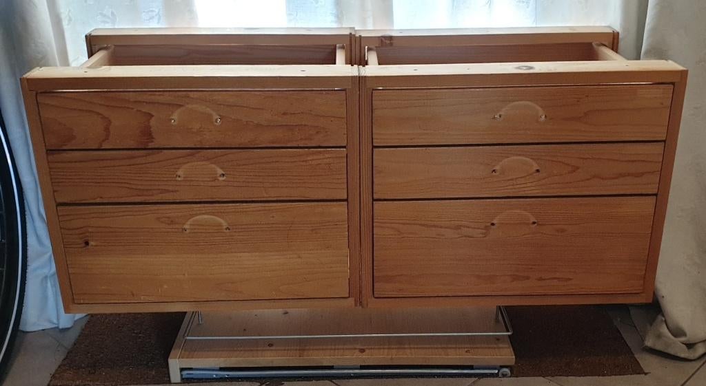 Lundia ladenblok 100x40 blank gelakt in nette staat, Ophalen, Gebruikt