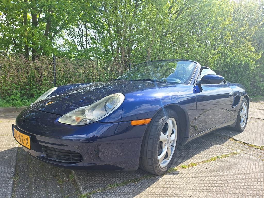 Porsche Boxster 2.7 automaat 2001 Blauw, Auto's, Porsche, Automaat, Achterwielaandrijving, Blauw, Blauw