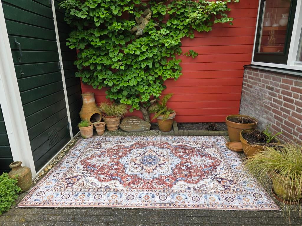 Oosters tapijt/buitenkleed 160x230 (Nieuw!), 150 tot 200 cm, Ophalen of Verzenden, Oosters, Rechthoekig
