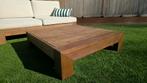 Nieuwe handgemaakte houten salontafel / tuintafel, Tuin en Terras, Tuintafels, Ophalen of Verzenden, Nieuw, Rechthoekig, Hout
