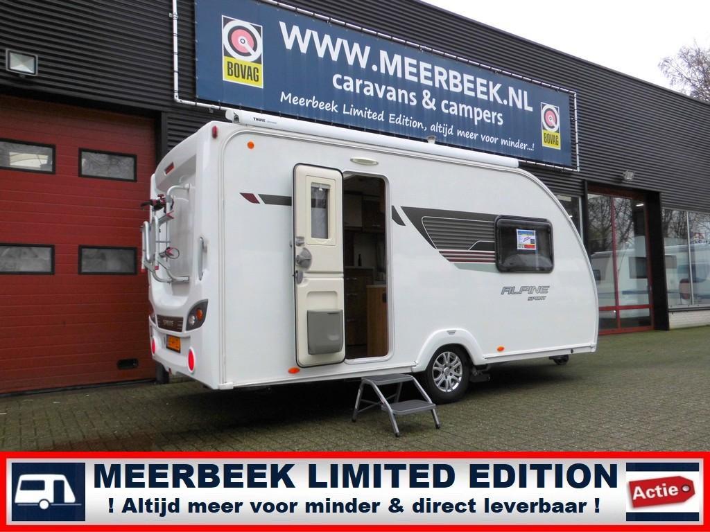 Sprite Alpine Sport 420 CT +MOVER +LUIFEL +BADKAMER!, Caravans en Kamperen, Caravans, Schokbreker, Rondzit, Tot en met 2, 1000 - 1250 kg