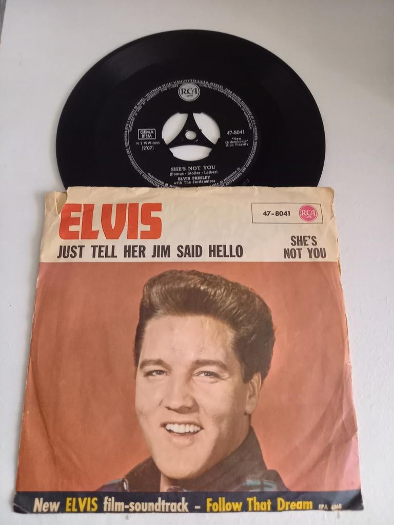 Elvis Presley  - She's not you, Ophalen of Verzenden, Zo goed als nieuw, Pop