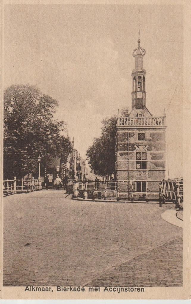 Alkmaar - Bierkade, Verzenden, 1920 tot 1940, Ongelopen, Noord-Holland