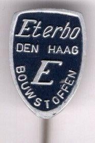 Eterbo Den Haag bouwstoffen speldje ( T_161 ), Verzamelen, Verzenden, Zo goed als nieuw, Transport, Speldje of Pin