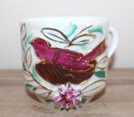 Vintage kopje met vogel in relief en opschrift Za Spomin, Ophalen of Verzenden