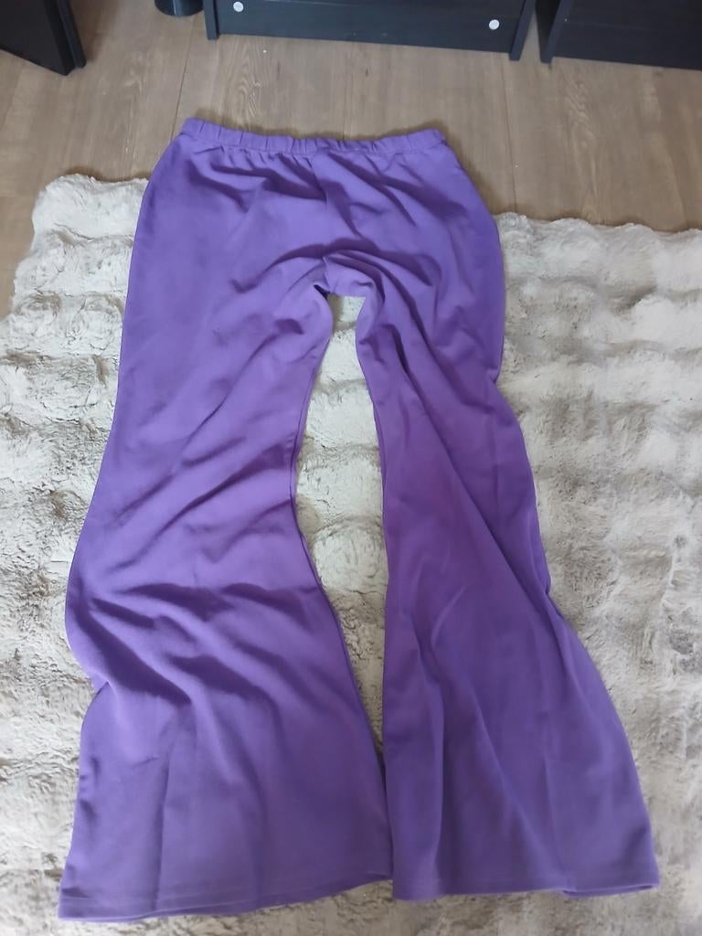 Shein paarse flared broek maat XL, Kleding | Dames, Paars, Maat 46/48 (XL) of groter, Ophalen of Verzenden, Zo goed als nieuw