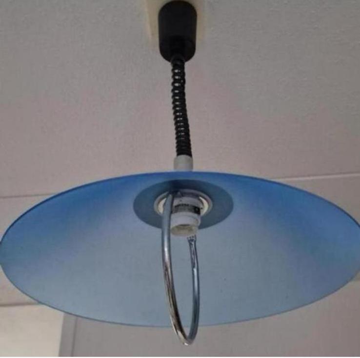 Vintage aro leuchten hanglamp, Ophalen of Verzenden, Zo goed als nieuw, Kunststof, 50 tot 75 cm