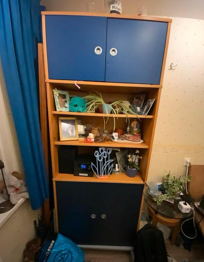 IKEA EFFEKTIV Kast met planken en deuren, Huis en Inrichting, Kasten | Overige, Gebruikt, Ophalen