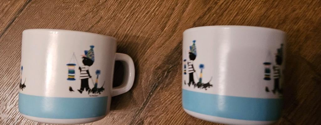 Jip en Janneke melamine mokjes 2x, Ophalen of Verzenden, Overige materialen, Overige stijlen, Kop(pen) en/of Schotel(s)